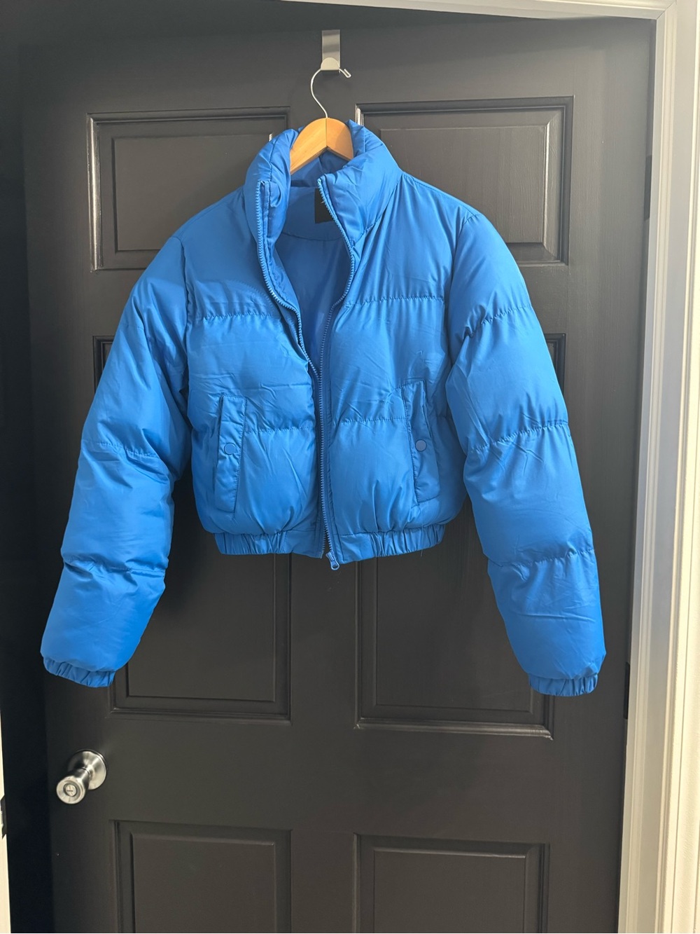 Blue Puffer Jacket - Lightweight Warmth